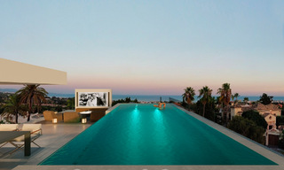 Nouveau projet innovant à vendre, composé de 6 villas exclusives avec vue sur la mer, à quelques pas de Puerto Banus à Nueva Andalucia, Marbella 47255 