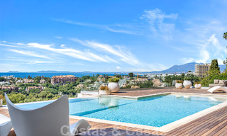 Villa moderne de construction récente avec piscine à débordement et vue panoramique sur la mer à vendre à l'est du centre de Marbella 51946 