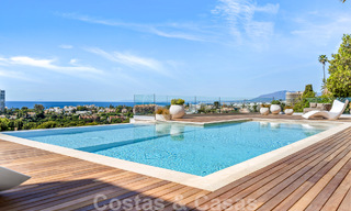 Villa moderne de construction récente avec piscine à débordement et vue panoramique sur la mer à vendre à l'est du centre de Marbella 51947 