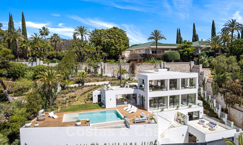 Villa moderne de construction récente avec piscine à débordement et vue panoramique sur la mer à vendre à l'est du centre de Marbella 51958
