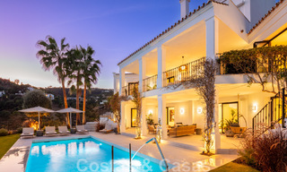 Exquise villa de luxe à vendre dans un style méditerranéen avec un design contemporain dans une position élevée à El Madroñal, Benahavis - Marbella 48136 