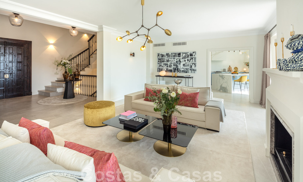 Exquise villa de luxe à vendre dans un style méditerranéen avec un design contemporain dans une position élevée à El Madroñal, Benahavis - Marbella 48147