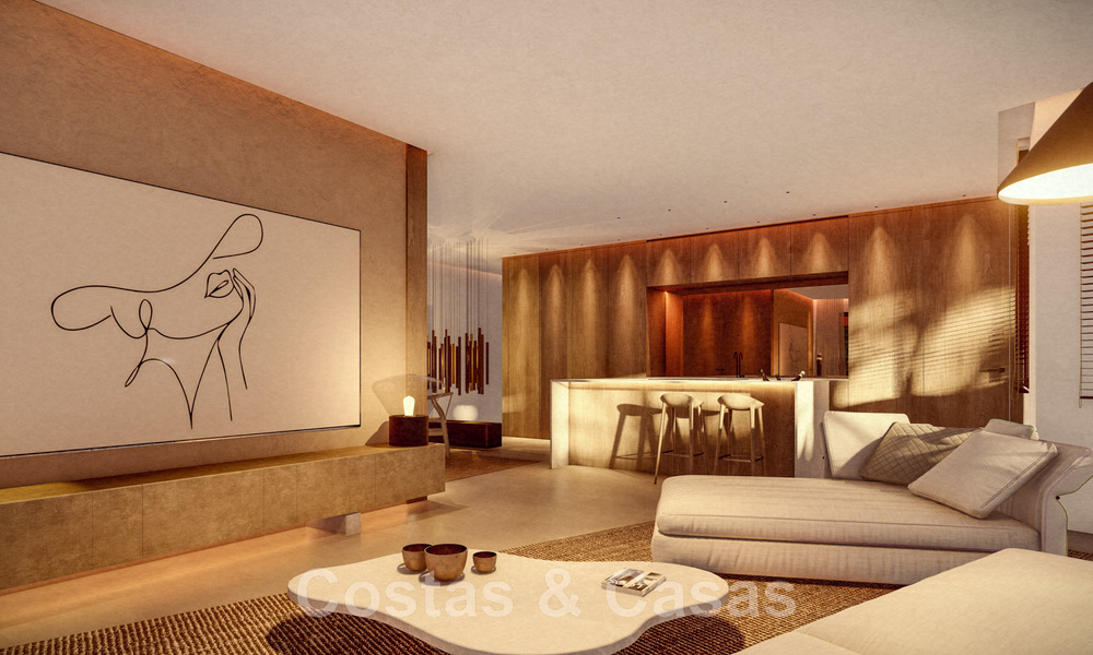 Appartement de luxe rénové à vendre dans un complexe de plage exclusif avec sécurité permanente, sur le nouveau Golden Mile entre Marbella et Estepona 48643