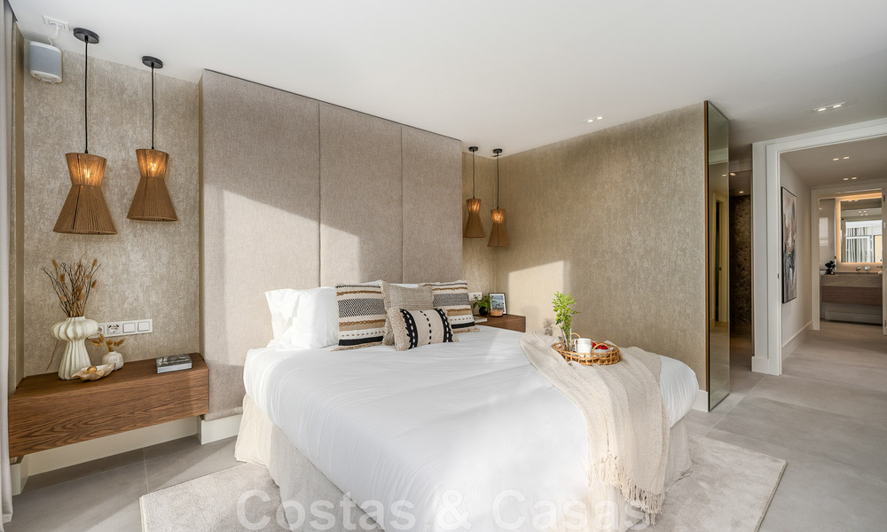 Prête à emménager ! Maison mitoyenne contemporaine rénovée à vendre avec vue sur la mer, à La Quinta à Benahavis - Marbella 49468