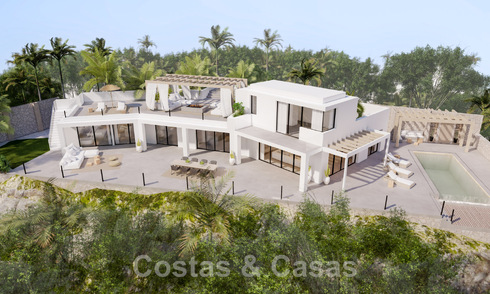 Villa contemporaine et moderne à vendre, située sur les collines d'Elviria, à l'est du centre de Marbella 48045