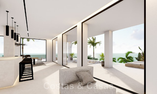 Nouvelle villa design à vendre avec vue panoramique sur la mer dans un quartier calme à distance de marche de la plage de Manilva, Costa del Sol 48067 