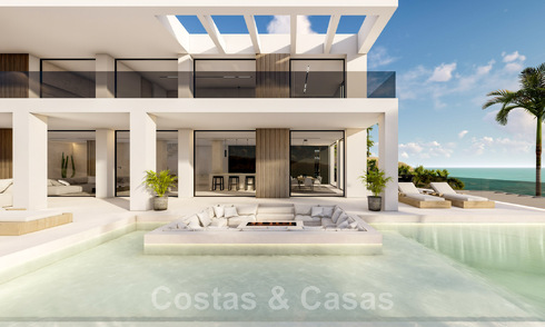 Nouvelle villa design à vendre avec vue panoramique sur la mer dans un quartier calme à distance de marche de la plage de Manilva, Costa del Sol 48076