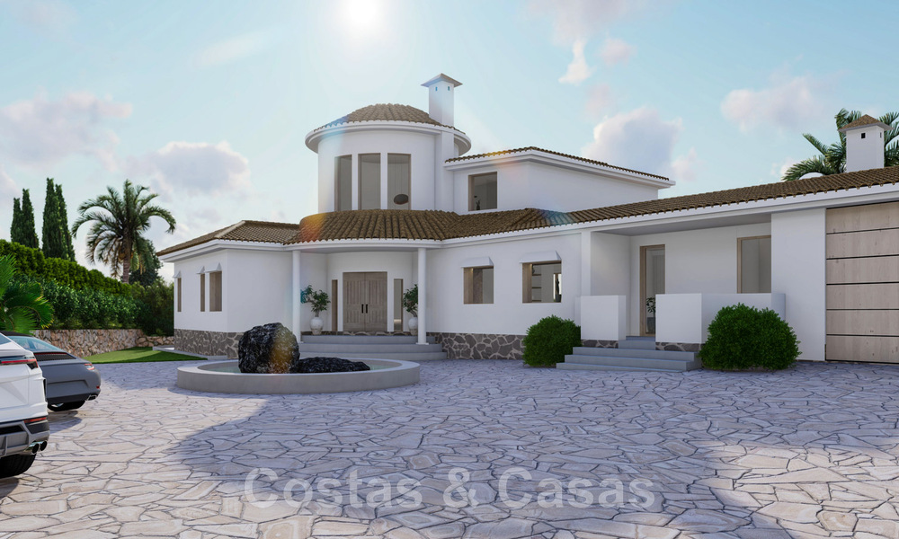 Villa espagnole de luxe entièrement rénovée à vendre dans une urbanisation privilégiée proche de terrains de golf à Marbella - Benahavis 48079
