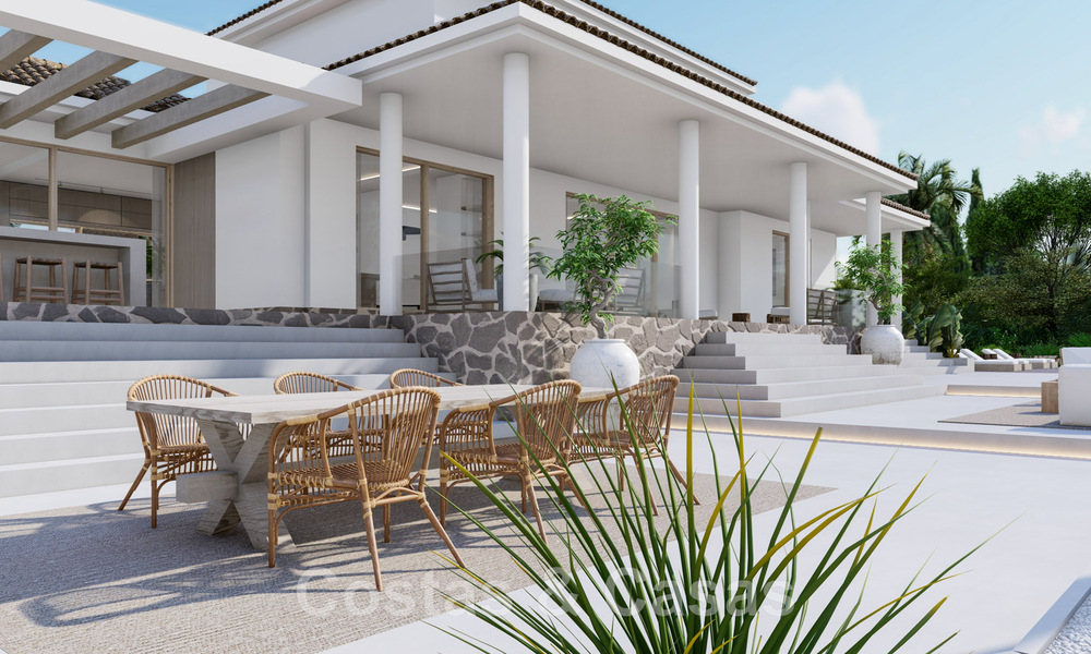 Villa espagnole de luxe entièrement rénovée à vendre dans une urbanisation privilégiée proche de terrains de golf à Marbella - Benahavis 48083