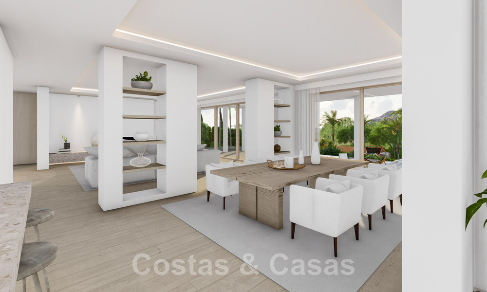 Villa espagnole de luxe entièrement rénovée à vendre dans une urbanisation privilégiée proche de terrains de golf à Marbella - Benahavis 48089