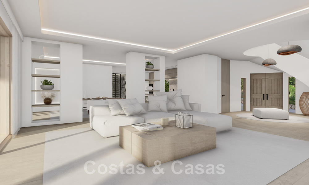Villa espagnole de luxe entièrement rénovée à vendre dans une urbanisation privilégiée proche de terrains de golf à Marbella - Benahavis 48096