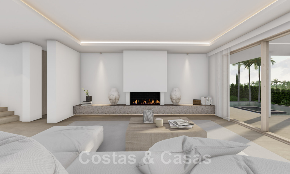 Villa espagnole de luxe entièrement rénovée à vendre dans une urbanisation privilégiée proche de terrains de golf à Marbella - Benahavis 48097