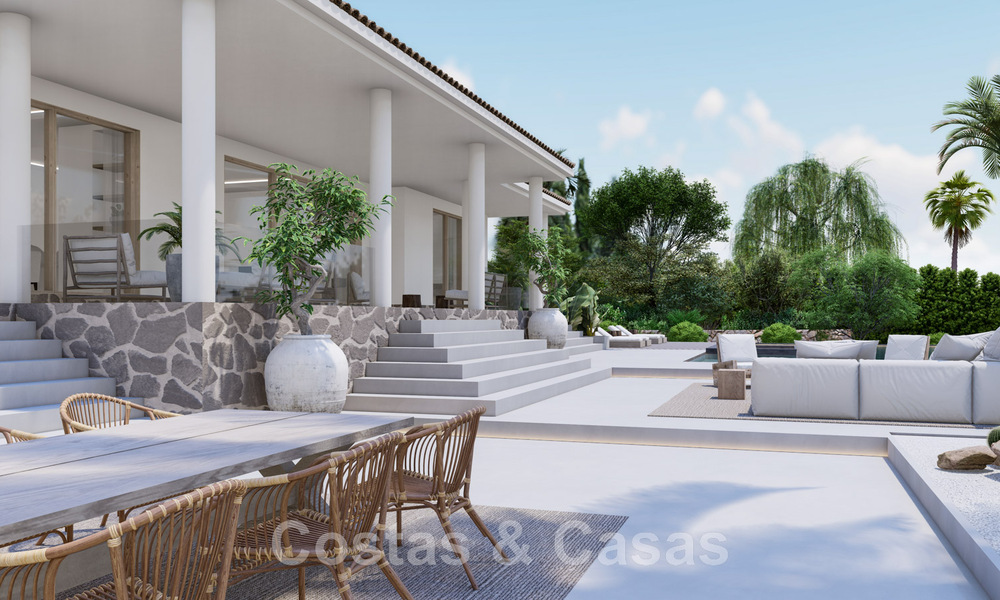 Villa espagnole de luxe entièrement rénovée à vendre dans une urbanisation privilégiée proche de terrains de golf à Marbella - Benahavis 48100