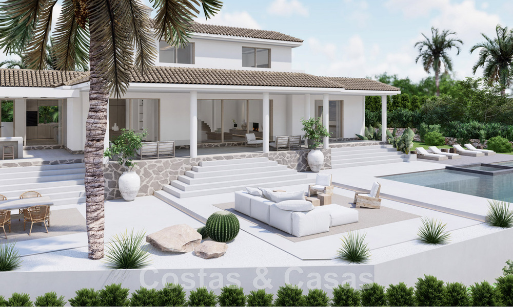 Villa espagnole de luxe entièrement rénovée à vendre dans une urbanisation privilégiée proche de terrains de golf à Marbella - Benahavis 48101