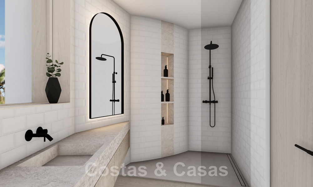 Villa espagnole de luxe entièrement rénovée à vendre dans une urbanisation privilégiée proche de terrains de golf à Marbella - Benahavis 48103