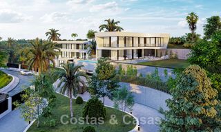 Nouveau! 2 villas de luxe modernistes à vendre dans une zone verte, avec vue panoramique sur la mer à l'est du centre de Marbella 48105 