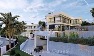 Nouveau! 2 villas de luxe modernistes à vendre dans une zone verte, avec vue panoramique sur la mer à l'est du centre de Marbella 48106 