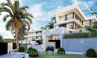 Nouveau! 2 villas de luxe modernistes à vendre dans une zone verte, avec vue panoramique sur la mer à l'est du centre de Marbella 48108 