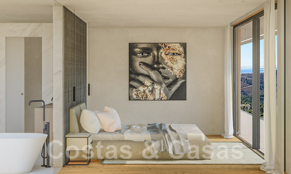 Villa de luxe de classe mondiale à vendre avec vue panoramique sur la mer dans les collines de Benahavis - Marbella 48503