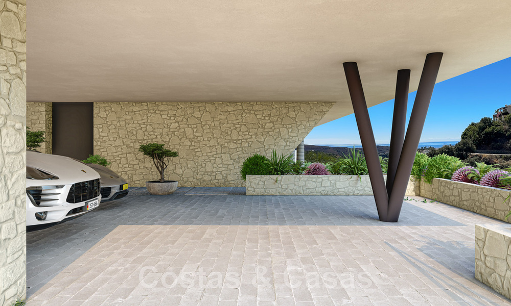 Villa de luxe de classe mondiale à vendre avec vue panoramique sur la mer dans les collines de Benahavis - Marbella 48508