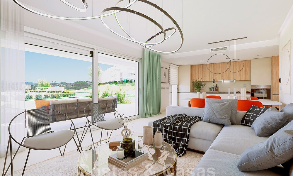 Appartements de golf modernes à vendre dans un complexe de golf exclusif à Mijas, Costa del Sol 49190