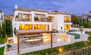Spacieuse villa de luxe à vendre avec vue imprenable sur la mer dans une communauté fermée de premier plan à La Quinta à Benahavis - Marbella 63874 