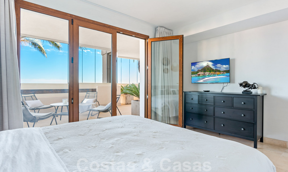 Appartement moderne rénové à vendre, avec vue sur la mer, dans un complexe fermé situé sur le nouveau Golden Mile, entre Marbella et Estepona 49538