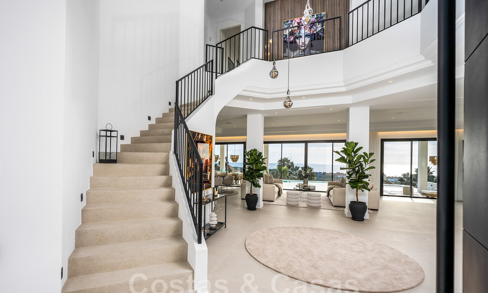 Villa design exclusive avec vue panoramique sur la mer à vendre dans un resort de golf cinq étoiles à Marbella - Benahavis 48825