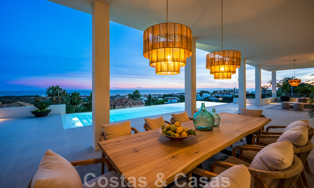 Villa design exclusive avec vue panoramique sur la mer à vendre dans un resort de golf cinq étoiles à Marbella - Benahavis 48827