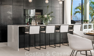 Villa design exclusive avec vue panoramique sur la mer à vendre dans un resort de golf cinq étoiles à Marbella - Benahavis 48864 