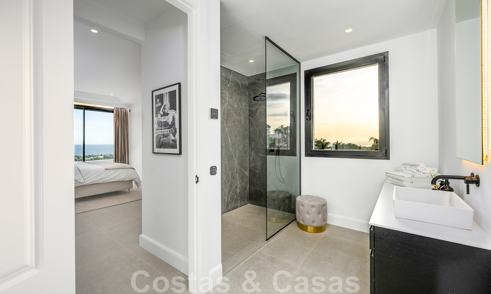 Villa design exclusive avec vue panoramique sur la mer à vendre dans un resort de golf cinq étoiles à Marbella - Benahavis 48872