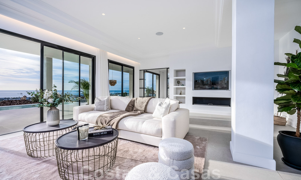 Villa design exclusive avec vue panoramique sur la mer à vendre dans un resort de golf cinq étoiles à Marbella - Benahavis 48878
