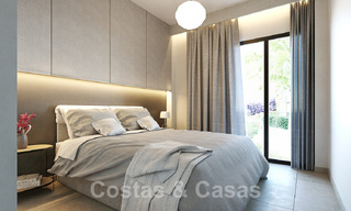 Appartements neufs et luxueux de style contemporain à vendre avec une grande terrasse et des vues panoramiques sur le nouveau Golden Mile entre Marbella et Estepona 50044 
