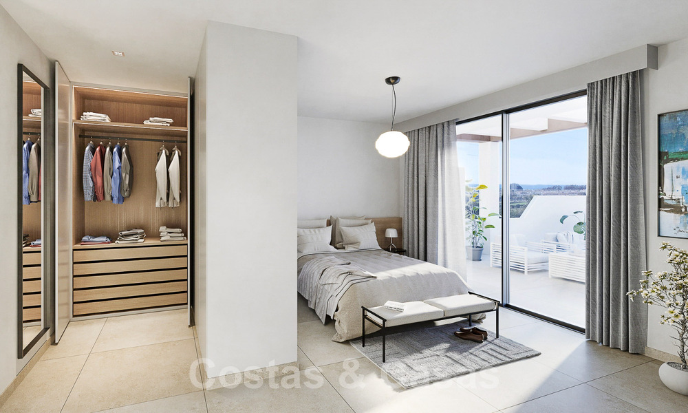 Appartements neufs et luxueux de style contemporain à vendre avec une grande terrasse et des vues panoramiques sur le nouveau Golden Mile entre Marbella et Estepona 50046