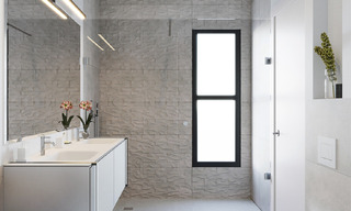 Appartements neufs et luxueux de style contemporain à vendre avec une grande terrasse et des vues panoramiques sur le nouveau Golden Mile entre Marbella et Estepona 50049 