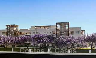 Appartements neufs et luxueux de style contemporain à vendre avec une grande terrasse et des vues panoramiques sur le nouveau Golden Mile entre Marbella et Estepona 50058 