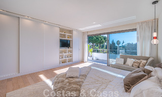 Vente d'une villa de luxe au style architectural contemporain avec vue sur la mer, située dans un quartier résidentiel recherché du Golden Mile de Marbella 50168 
