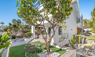 Vente d'une villa de luxe au style architectural contemporain avec vue sur la mer, située dans un quartier résidentiel recherché du Golden Mile de Marbella 50185 