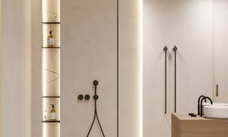 Villa de luxe de style méditerranéen à vendre à côté du terrain de golf de Las Brisas, dans la vallée du golf de Nueva Andalucia, à Marbella 50230 