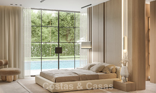 Villa de luxe de style méditerranéen à vendre à côté du terrain de golf de Las Brisas, dans la vallée du golf de Nueva Andalucia, à Marbella 50231 