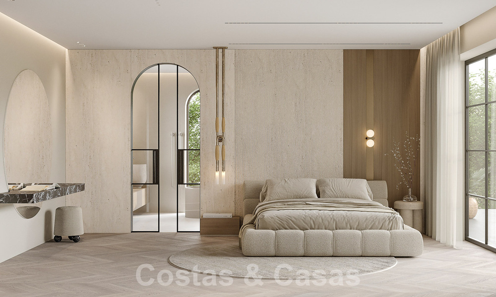 Villa de luxe de style méditerranéen à vendre à côté du terrain de golf de Las Brisas, dans la vallée du golf de Nueva Andalucia, à Marbella 50234