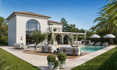 Villa de luxe de style méditerranéen à vendre à côté du terrain de golf de Las Brisas, dans la vallée du golf de Nueva Andalucia, à Marbella 50244