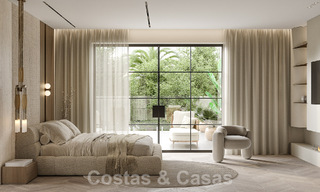 Villa de luxe de style méditerranéen à vendre à côté du terrain de golf de Las Brisas, dans la vallée du golf de Nueva Andalucia, à Marbella 50245 