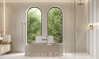 Villa de luxe de style méditerranéen à vendre à côté du terrain de golf de Las Brisas, dans la vallée du golf de Nueva Andalucia, à Marbella 50247 