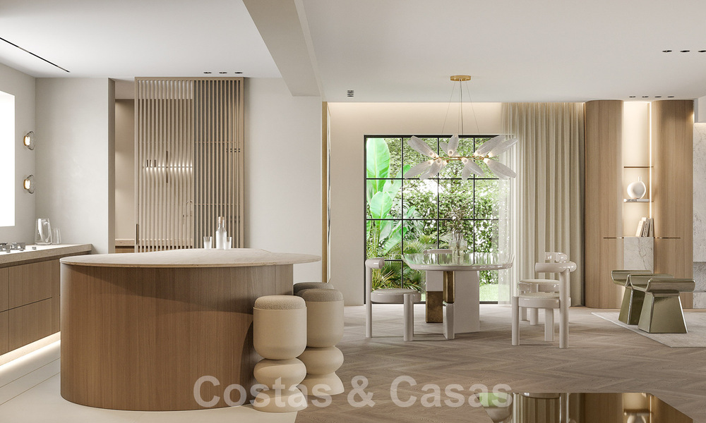 Villa de luxe de style méditerranéen à vendre à côté du terrain de golf de Las Brisas, dans la vallée du golf de Nueva Andalucia, à Marbella 50254