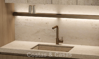 Villa de luxe de style méditerranéen à vendre à côté du terrain de golf de Las Brisas, dans la vallée du golf de Nueva Andalucia, à Marbella 50257 