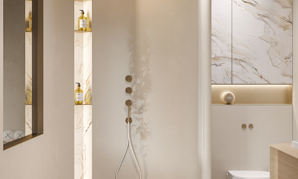 Villa de luxe de style méditerranéen à vendre à côté du terrain de golf de Las Brisas, dans la vallée du golf de Nueva Andalucia, à Marbella 50261