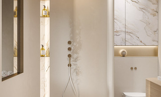 Villa de luxe de style méditerranéen à vendre à côté du terrain de golf de Las Brisas, dans la vallée du golf de Nueva Andalucia, à Marbella 50261 