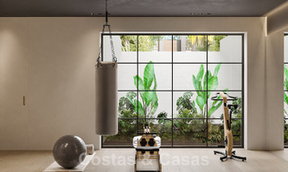 Villa de luxe de style méditerranéen à vendre à côté du terrain de golf de Las Brisas, dans la vallée du golf de Nueva Andalucia, à Marbella 50262 