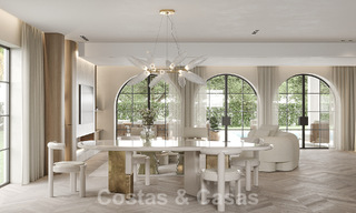 Villa de luxe de style méditerranéen à vendre à côté du terrain de golf de Las Brisas, dans la vallée du golf de Nueva Andalucia, à Marbella 50273 